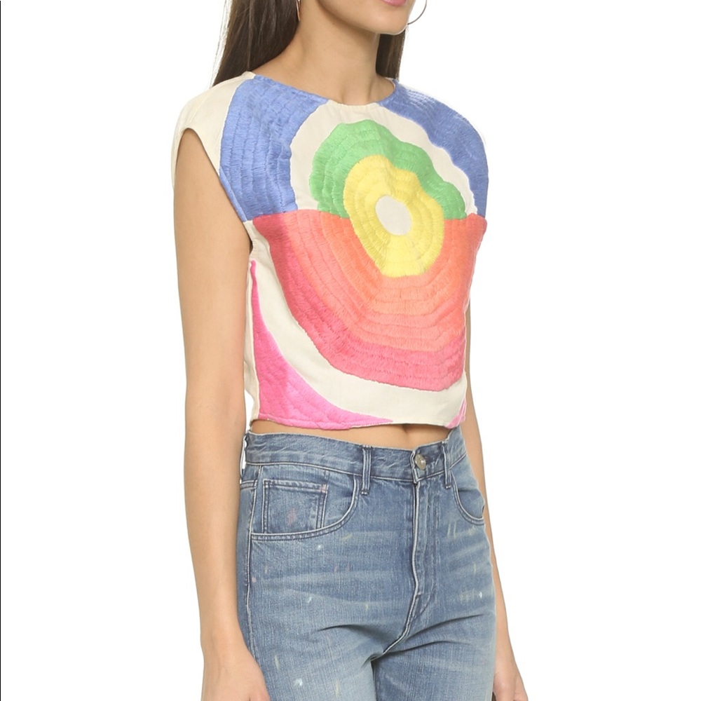 Mara Hoffman electrolyte stone blouse.